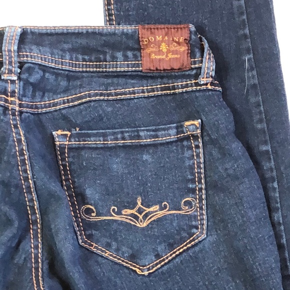 Domaine Dark Blue Lo-rise Skinny Jean Size 5 - Picture 3 of 5